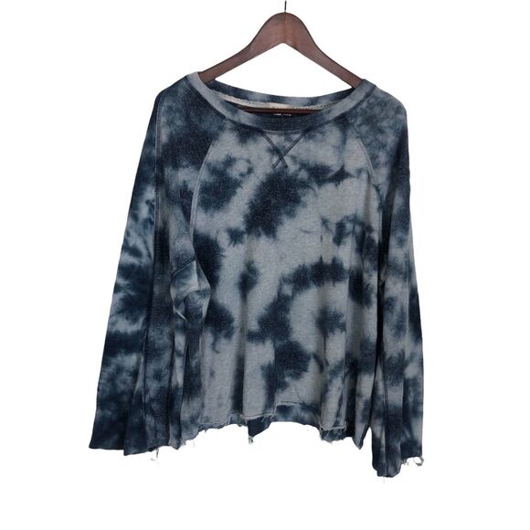 Altar'd State Blue Tie Dye Sweatshirt Women's Medium - Picture 1 of 6